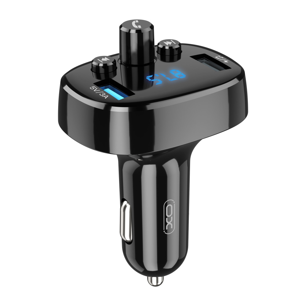 Xo transmiter Fm BCC02 Bluetooth MP3 ładowarka samochodowa 15W czarna Xo