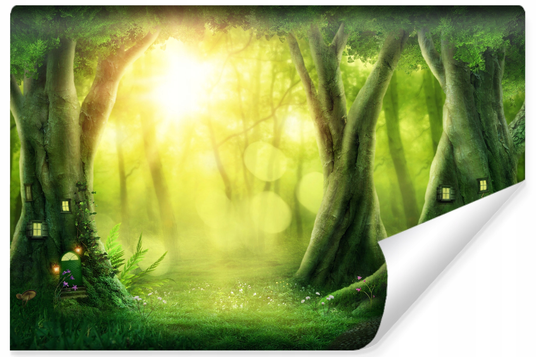 Fototapeta Magický Les Stromy Krajina 3D efekt 368x254