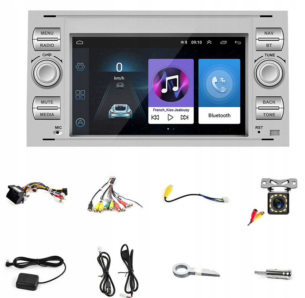 RADIO ANDROID GPS WIFI BT FORD KUGA S-MAX C-MAX CARPLAY WIFI USB MODEM SIM EAN (GTIN) 5904316117689