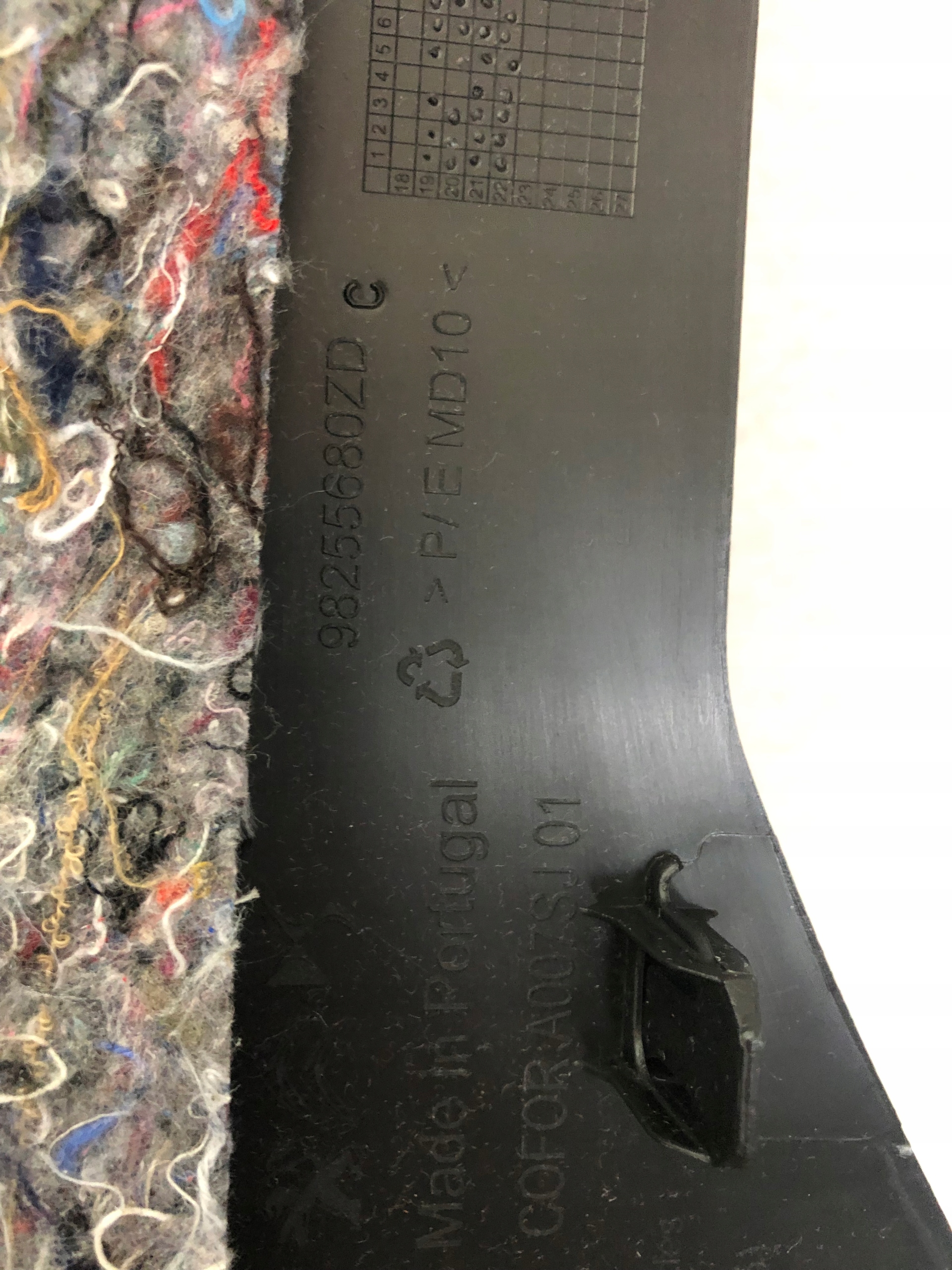 NOWA OSŁONA SŁUPKA TYLNEGO LEWY GÓRNY PEUGEOT 2008 II 98255680ZD Producent części Peugeot OE