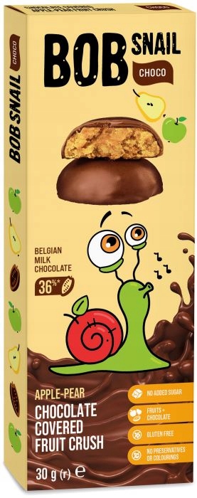 ŚLIMAK Bob Snail CIASTKO + CZEKOLADA | PRZEKĄSKA CHOCO MIX SMAKÓW Gramatura 150 g