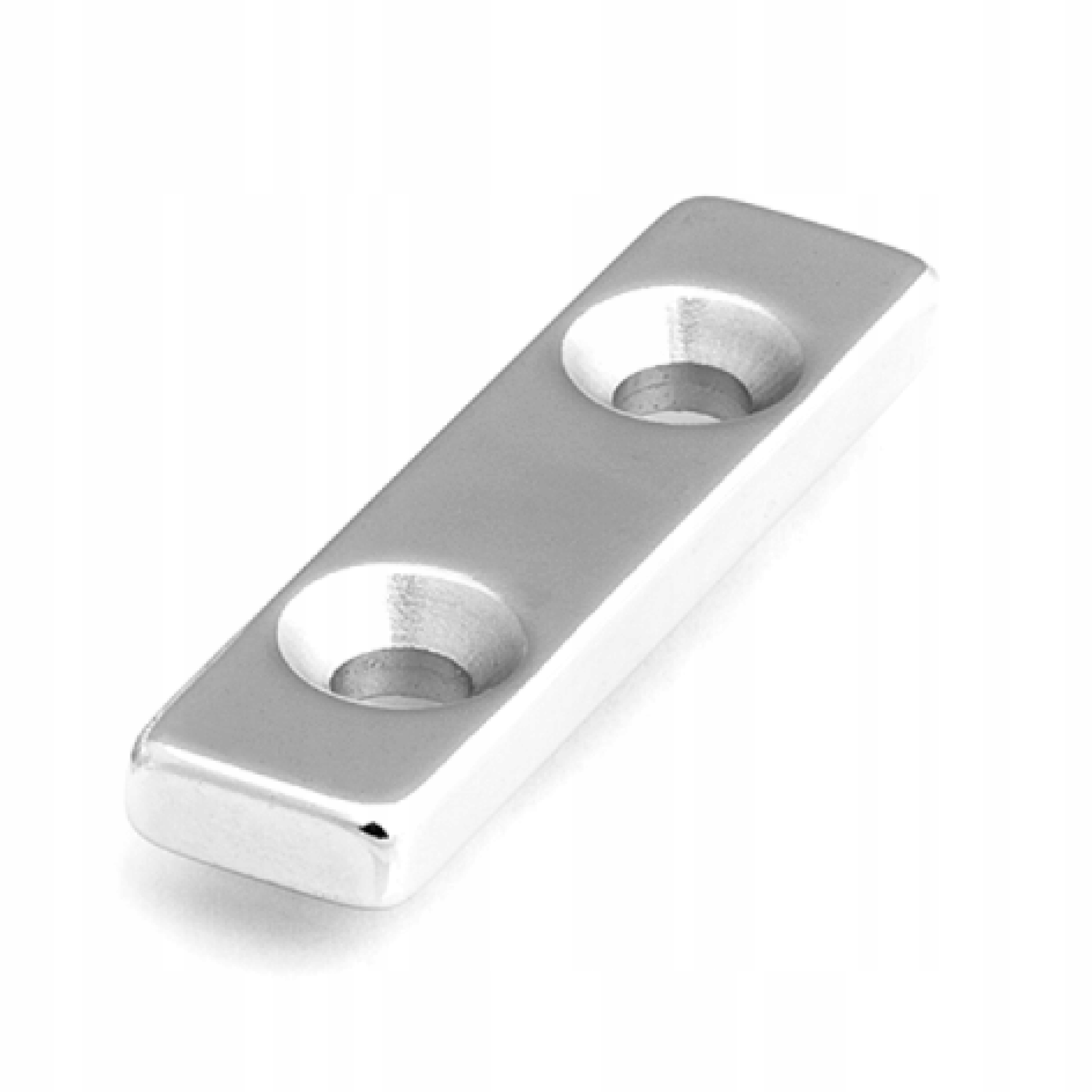 MAGNES NEODYMOWY 40x10x5 mm POD WKRĘT