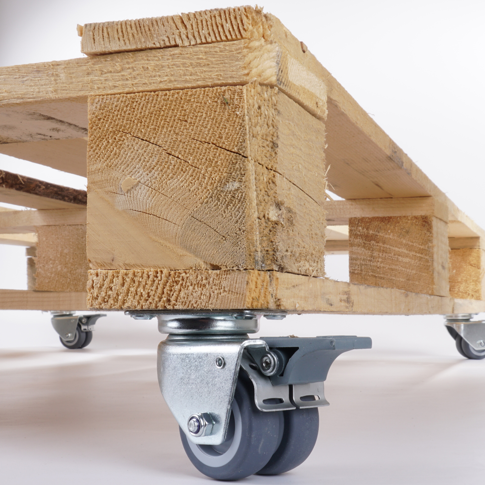 Kółka Do Palet Mebli Obrotowe Z Hamulcem Komplet 4 Szt Mocne 320kg 50mm