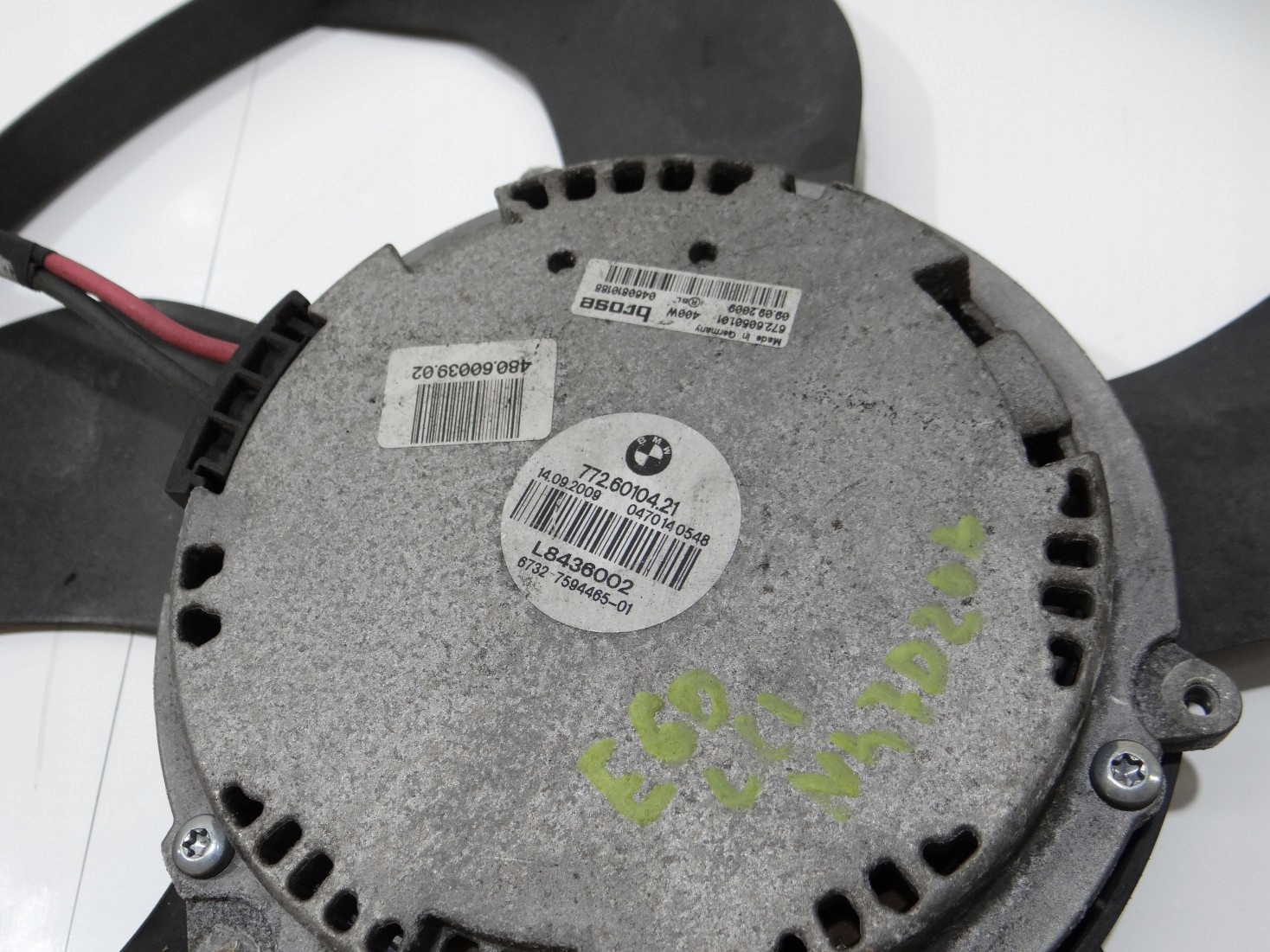 ventilátor chladiče BMW E60 E61 LCI N47 2.0D 7594465