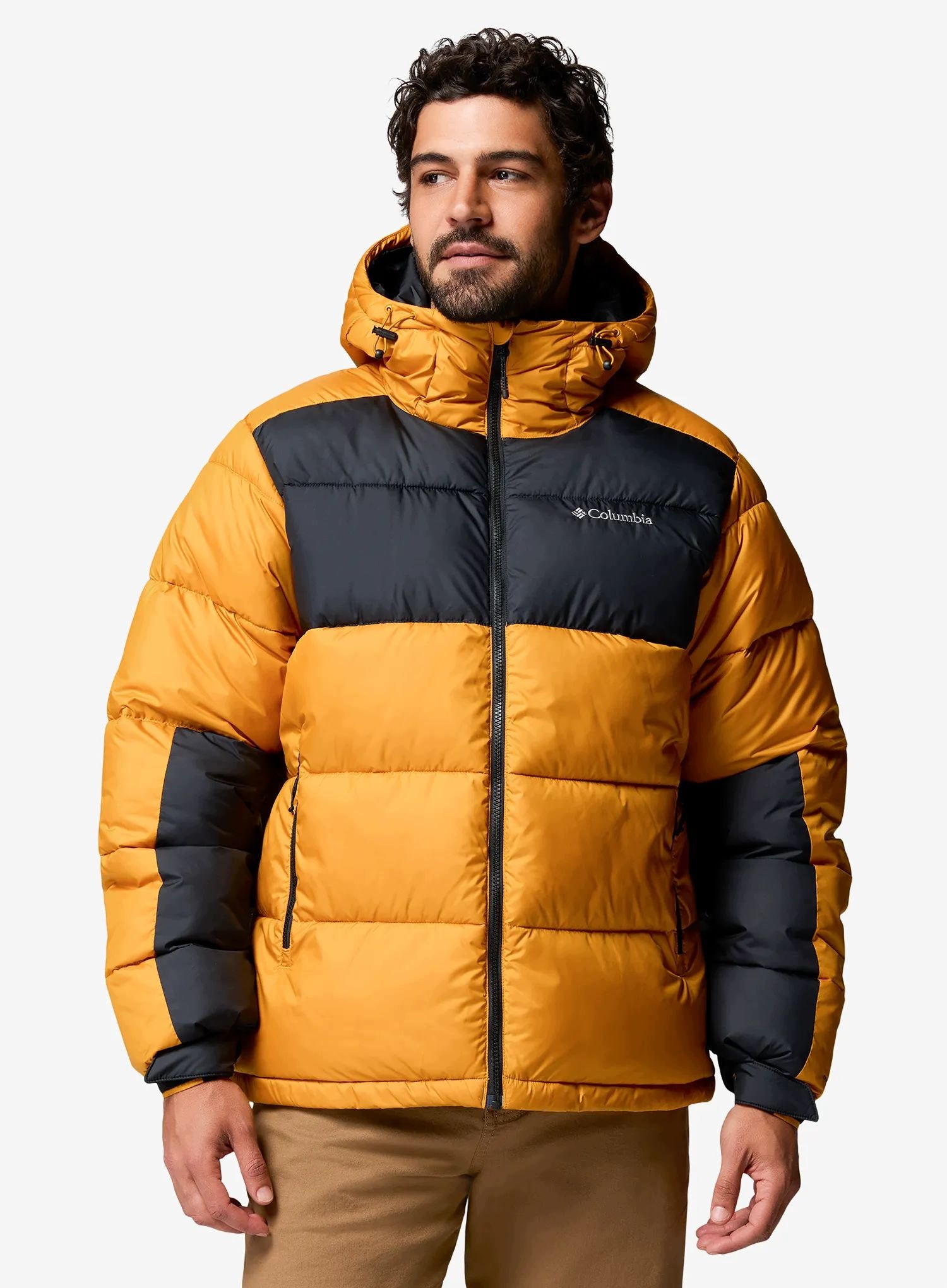 Zateplená bunda Columbia Pike Lake II Hooded Jacket squash/black L