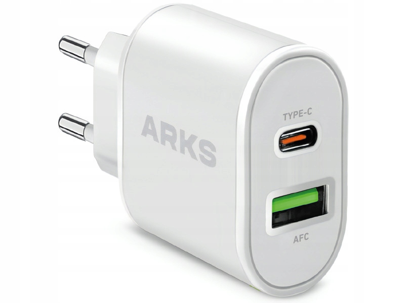 

Ładowarka sieciowa Arks Usb Usb C 20W Biały