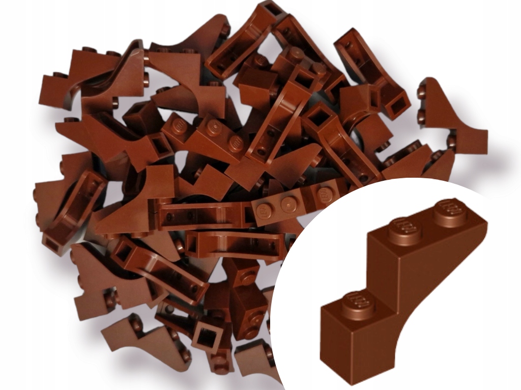 

Lego 88292 Brick Łuk Arch 1x3x2 Reddish Brown 6szt