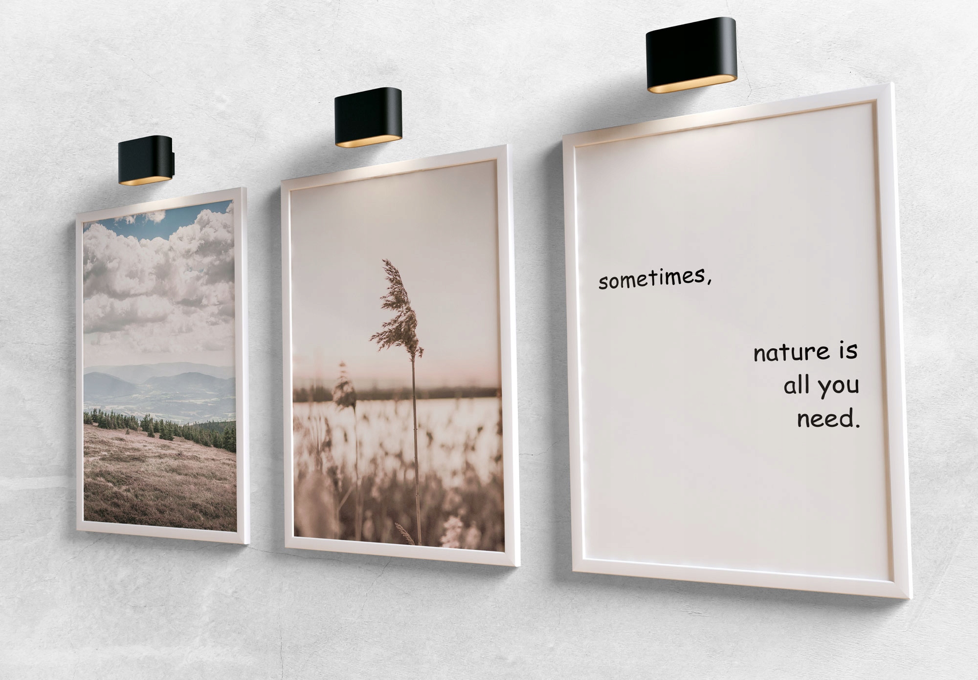 Zestaw plakatów 3 x 30x40 cm Natura Marka inna