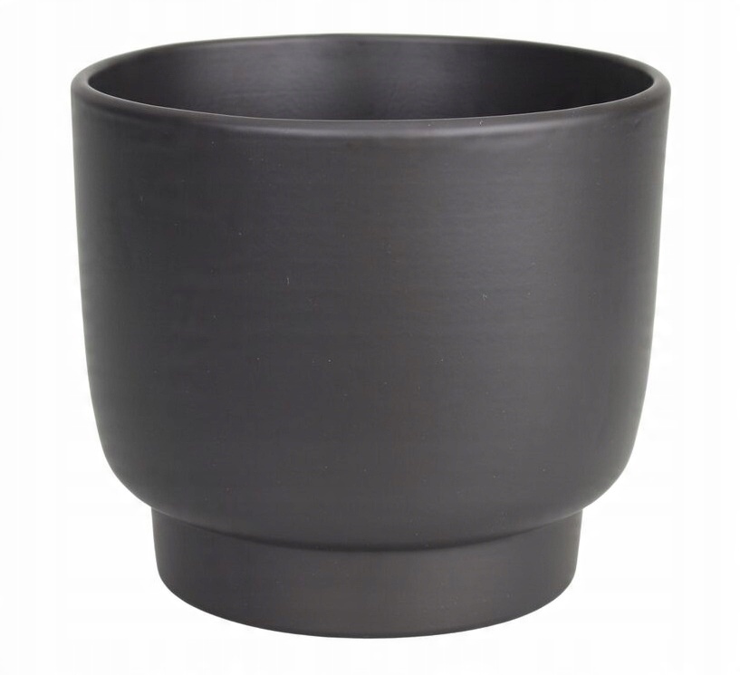 

Doniczka Osłonka Ceramiczna Antracytowa Mat 17CM