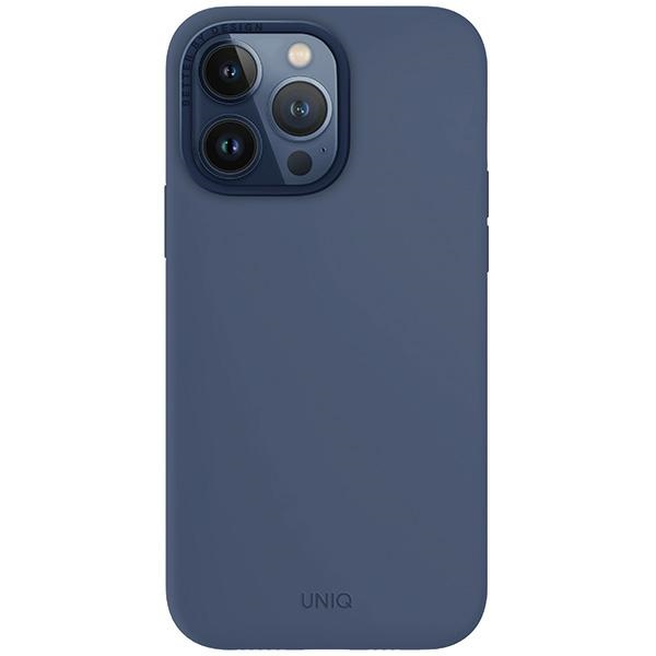 Uniq pouzdro Lino Hue pro iPhone 15 Pro Max6.7" Magclick Charging tmavě modré/navy
