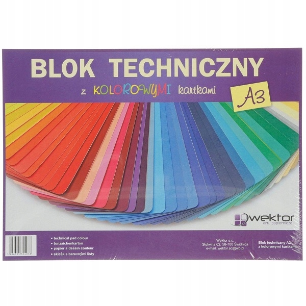 

Blok Techniczny A3 Kolor Wektor