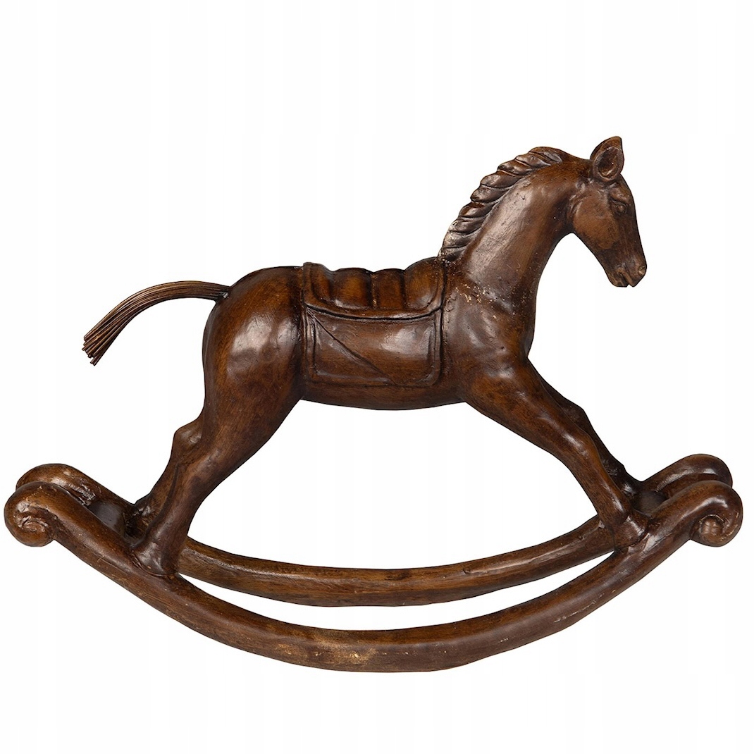 Figurka Koně Kůň Na Pólech Hnědá Boho Loft Retro Do Domu Obývacího Pokoje