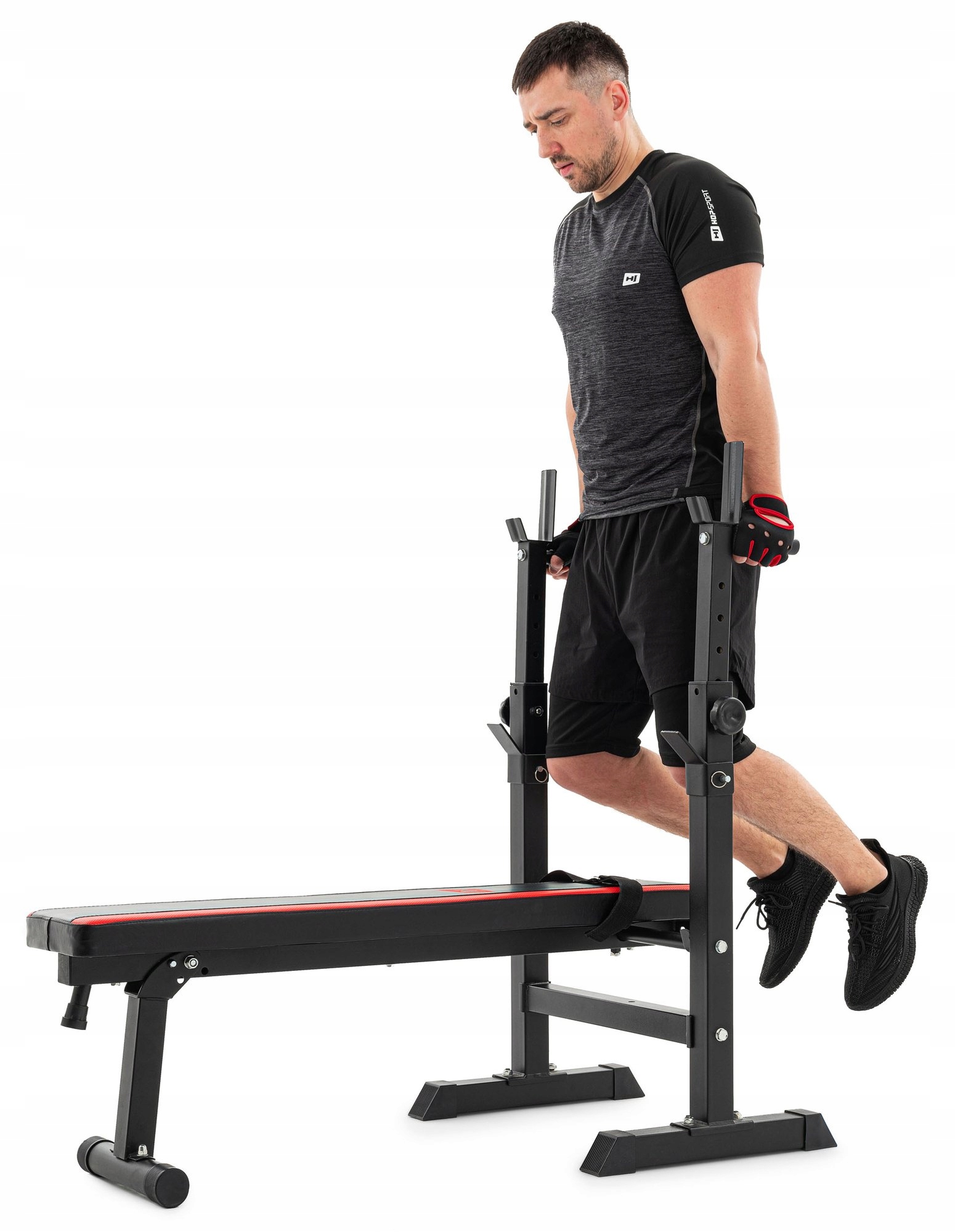 Posilovací lavice Hop Sport se stojany