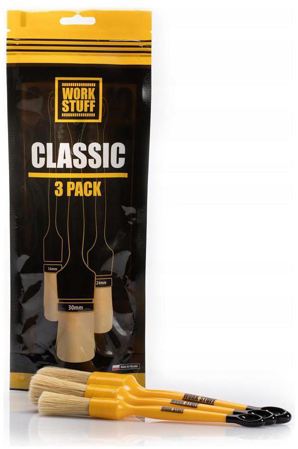 Work Stuff Detailing Brush Classic 3 pack Zestaw