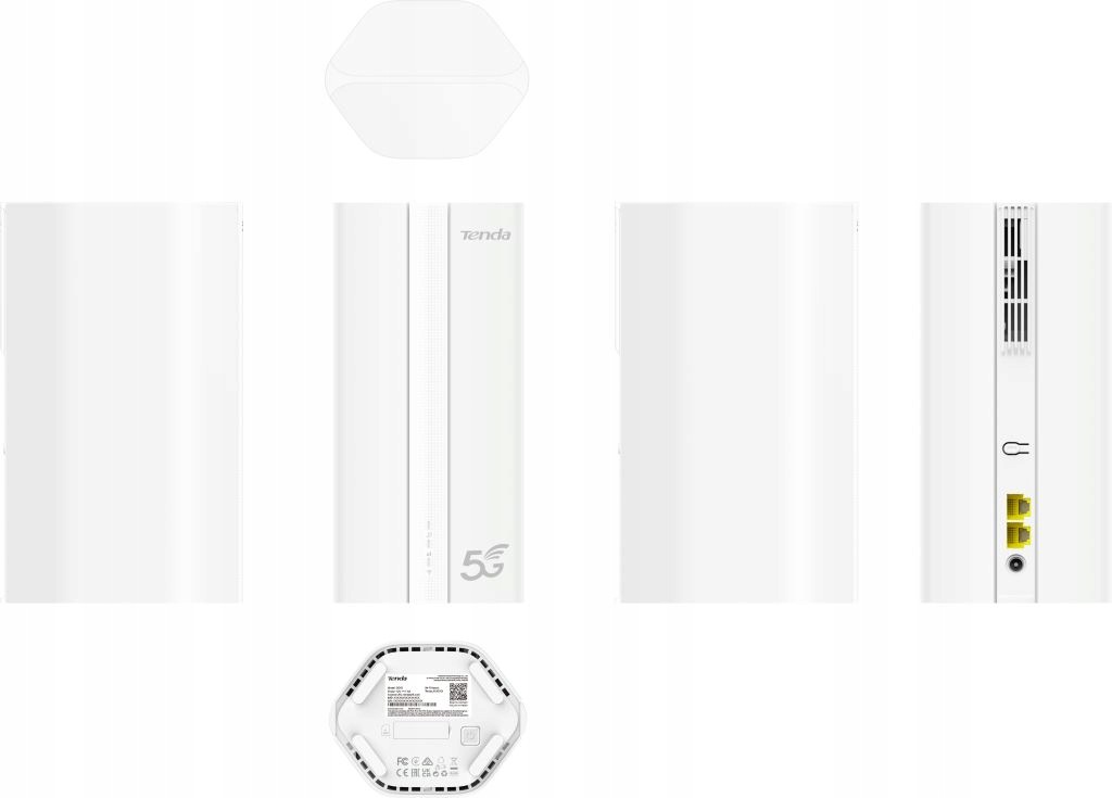 Tenda 5G01 Wi-Fi AX1500 5G Nr 4G+ Lte router, 2x Gwan Glan, IPV6, Mesh