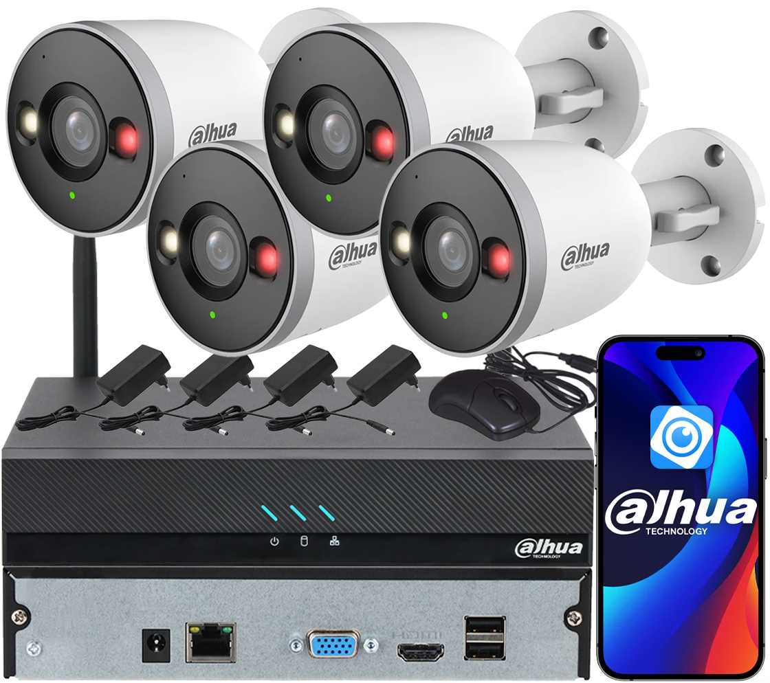 Monitorování Dahua pro 4 kamery 5MPx IPC-F5DP-IL Smart Dual Light Audio