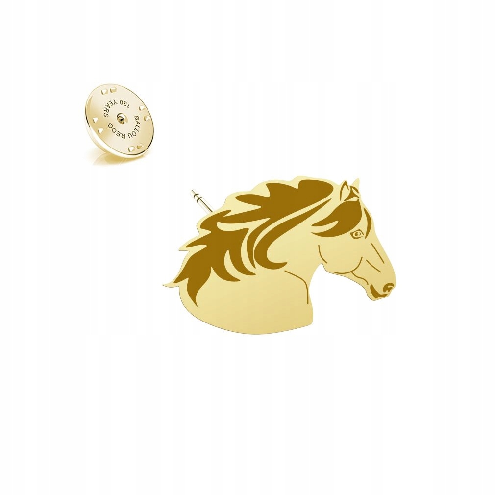 Odznak s koněm Huculským 925 Žena Šperky Dárek Dedikace