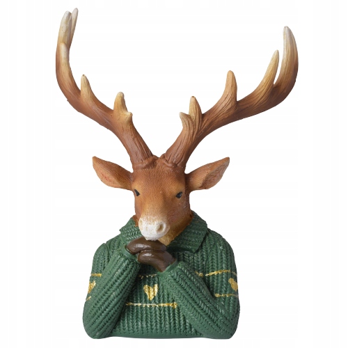 RENIFER FIGURKA ŚWIĄTECZNY NA PREZENT STROIK MAŁA