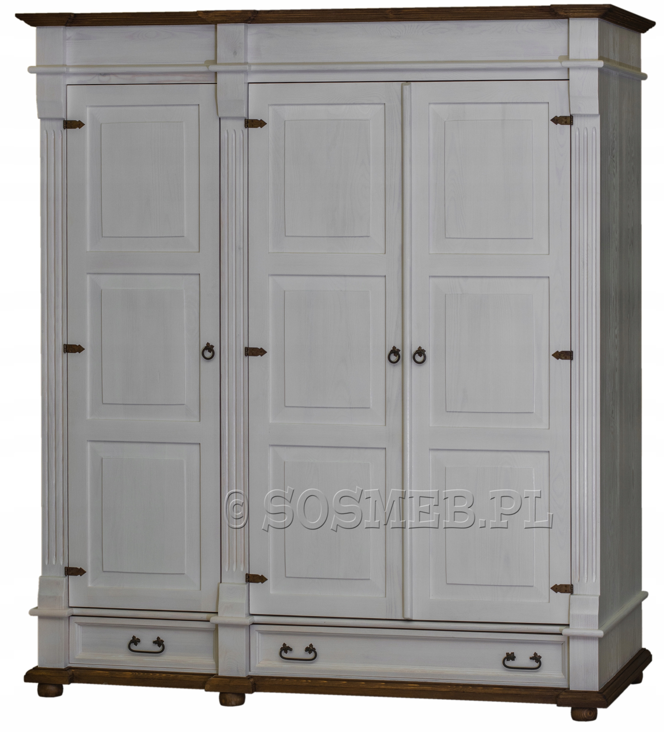 Szafa z drewna biała