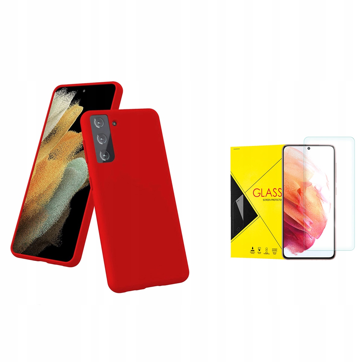 

Silicone Icon Etui Do Galaxy S21+ Plus + Szkło