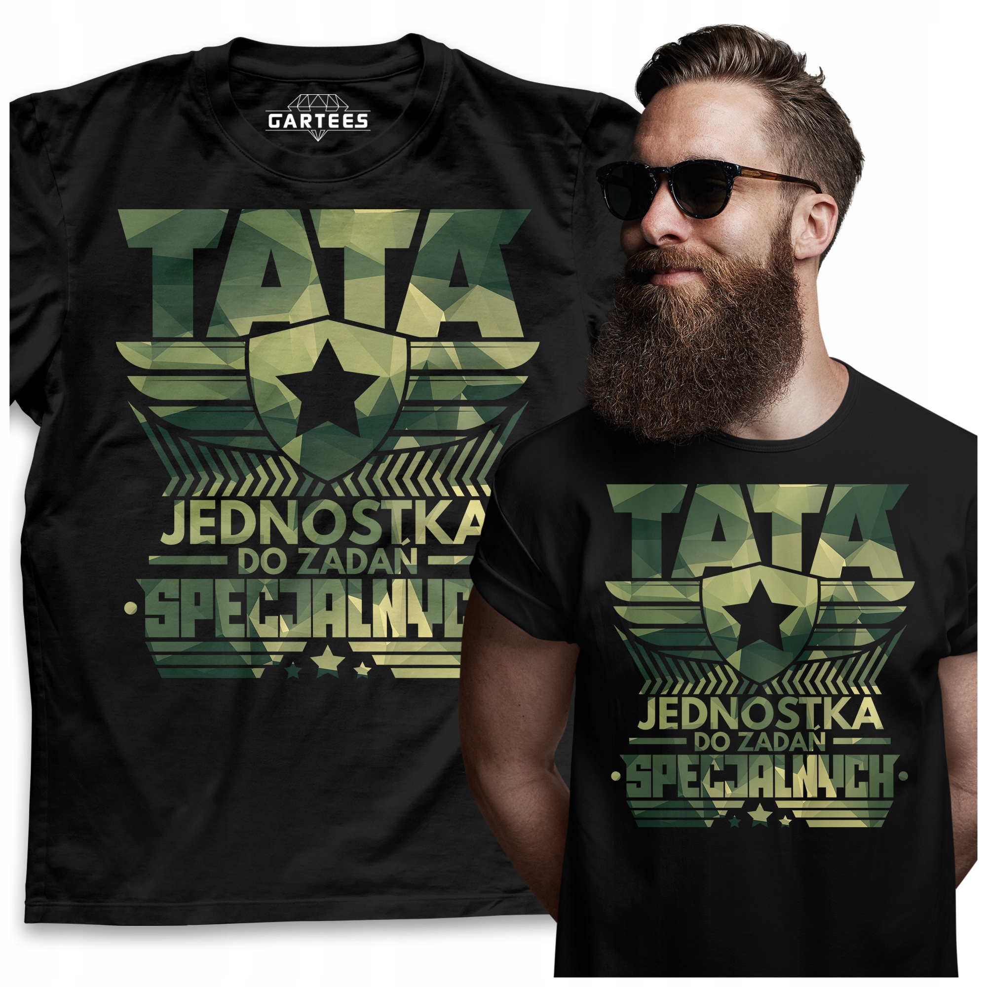 

Koszulka Męska Tata Jednostka Do Dla Ojca
