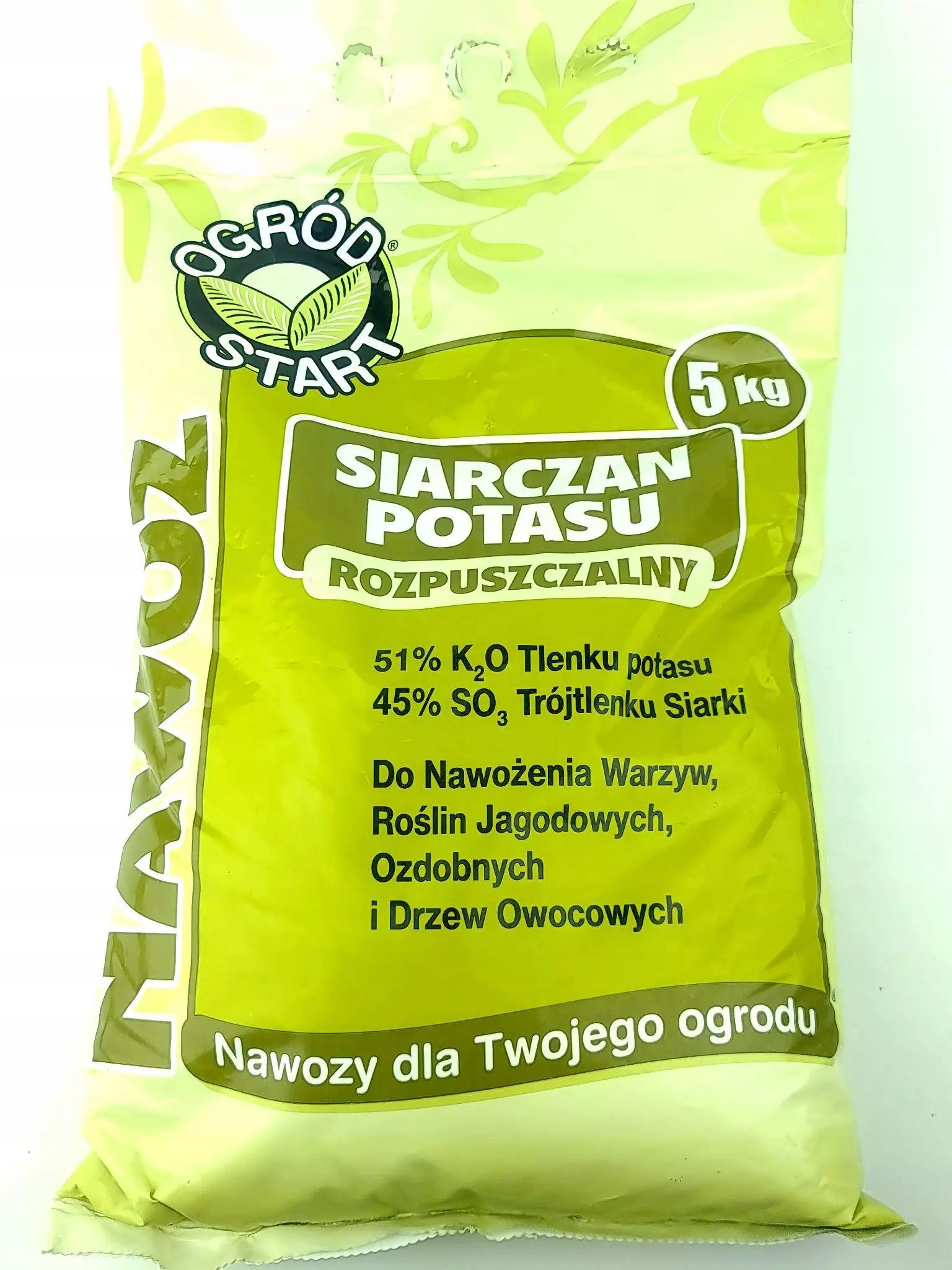 Rozpustný síran draselný Draselné hnojivo pro Zeleniny ovocných stromů 5 kg