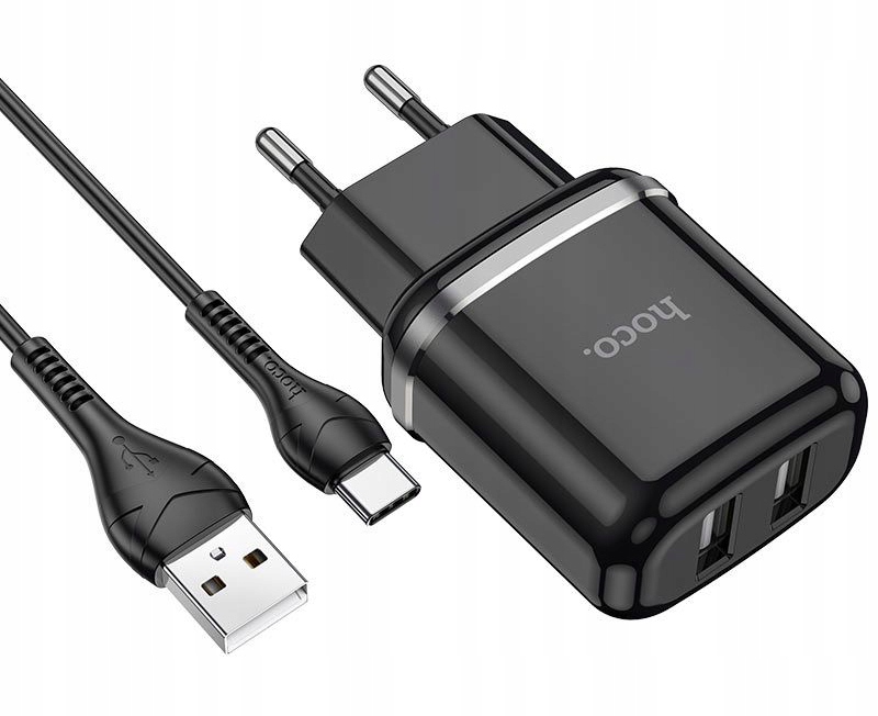 

Hoco Ładowarka Sieciowa 2 Porty Kabel Usb-c Type-c