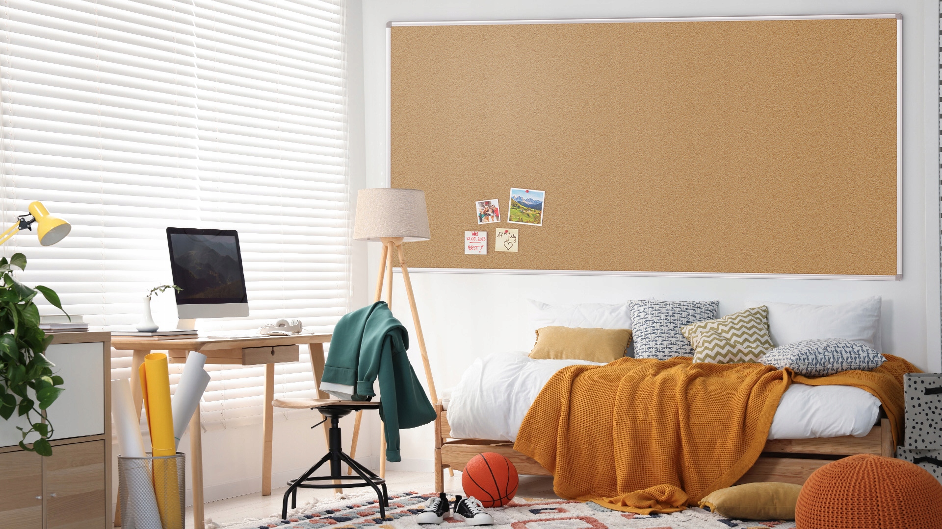 Tablica korkowa 200x100 rama aluminiowa + pinezki Kod producenta CB2010