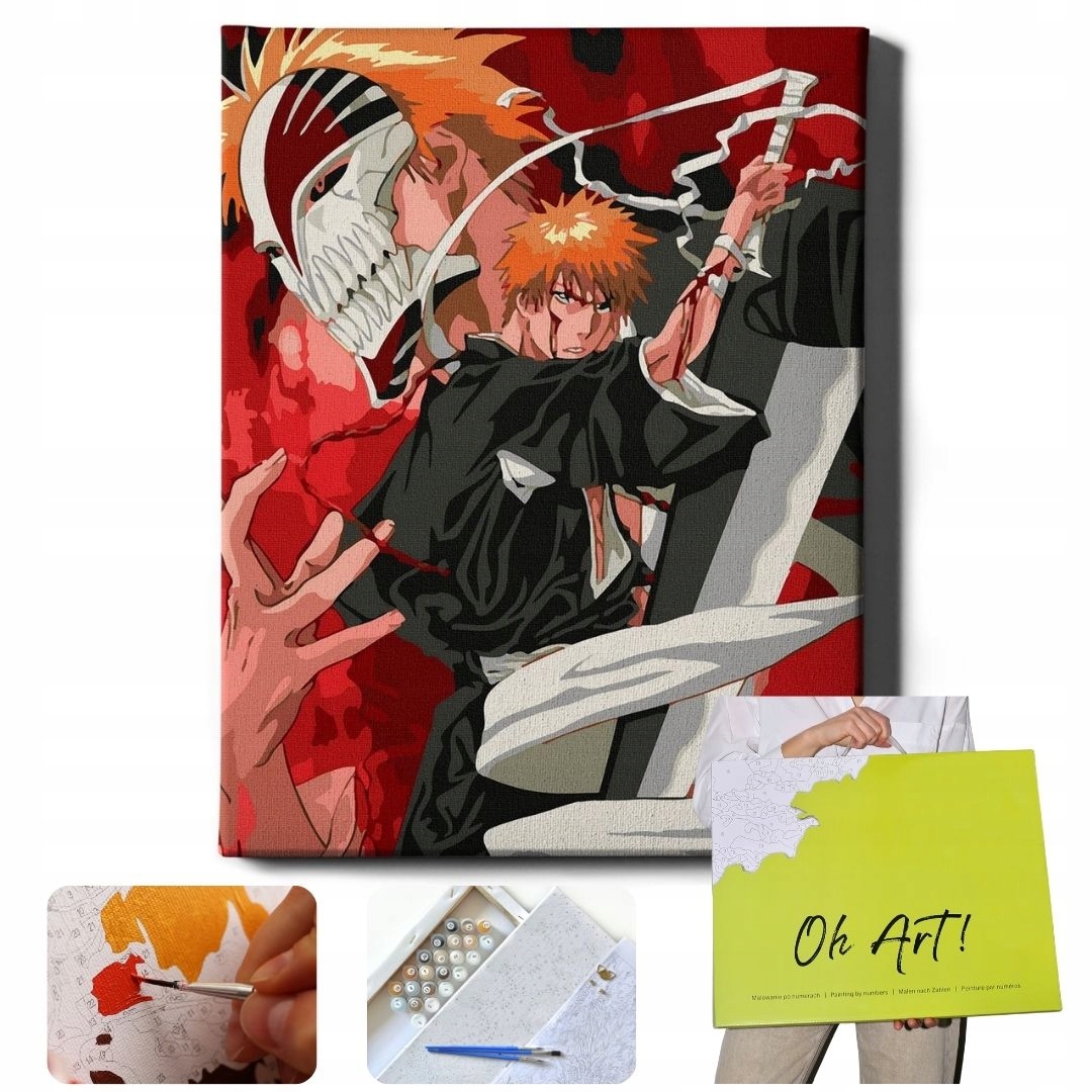 Obrázky pro malování podle čísel Anime Malování podle čísel s Rámem Oh Art!