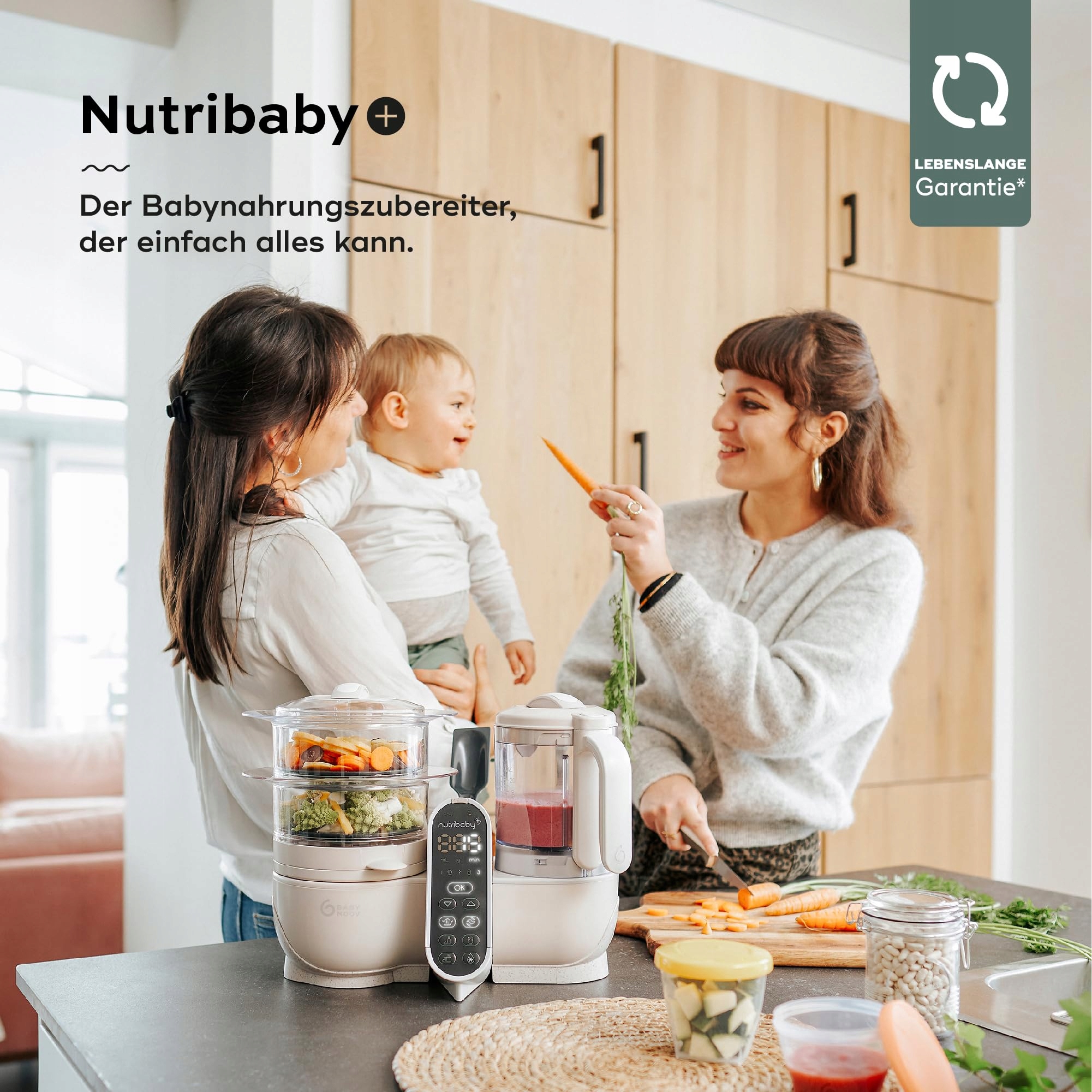 BABYMOOV Nutribaby Plus Mineral Beige Robot Kuchenny Dla Niemowląt 2200ml — miniatura 2