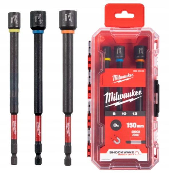 Zestaw Nasadek Magnetycznych M8 M10 M13 Hex 150MM Milwaukee 4932499426