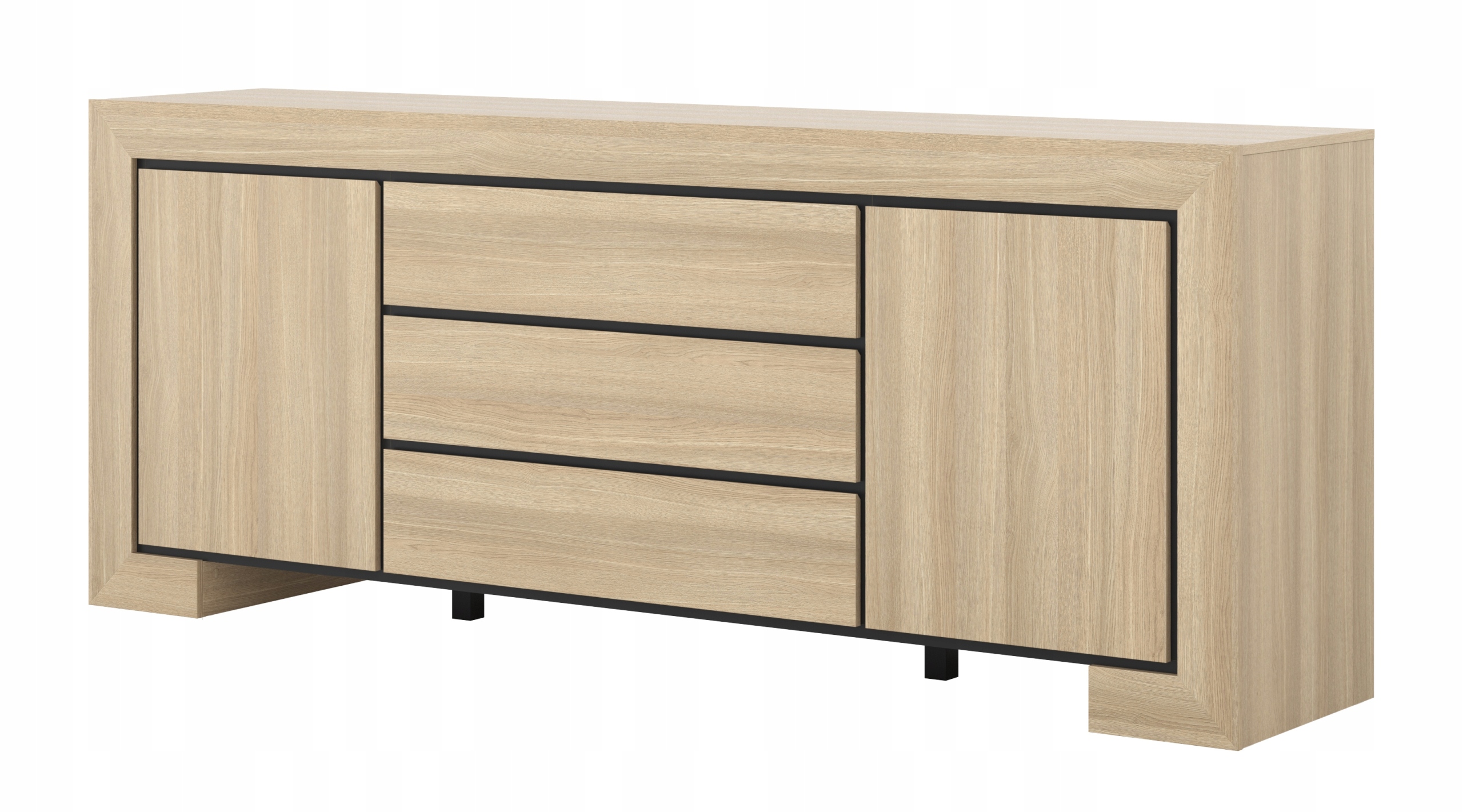 Komoda Luno 225 cm do obývacího pokoje Ložnice Dub