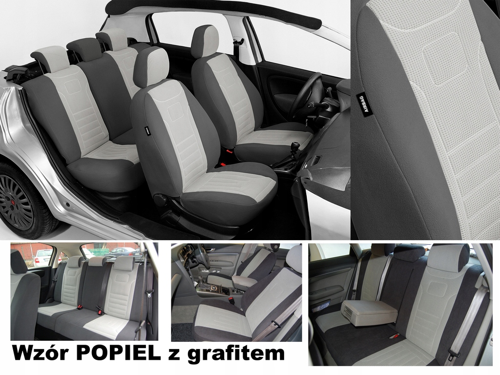AUDI A4 B5 POKROWCE NA FOTELE SAMOCHODOWE MIAROWE Materiał welur