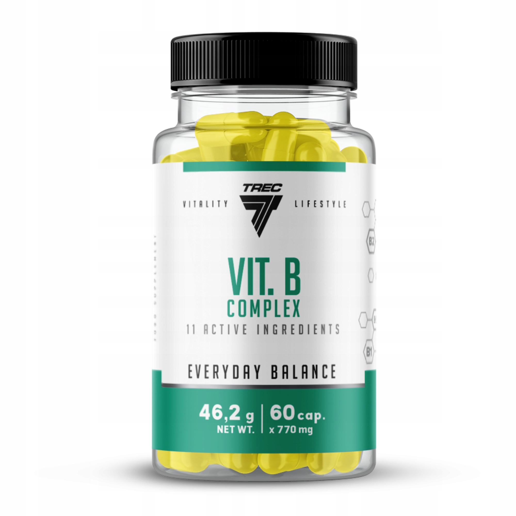 Trec B Complex 60caps Vitamíny Odolnosť Vytrvalosť