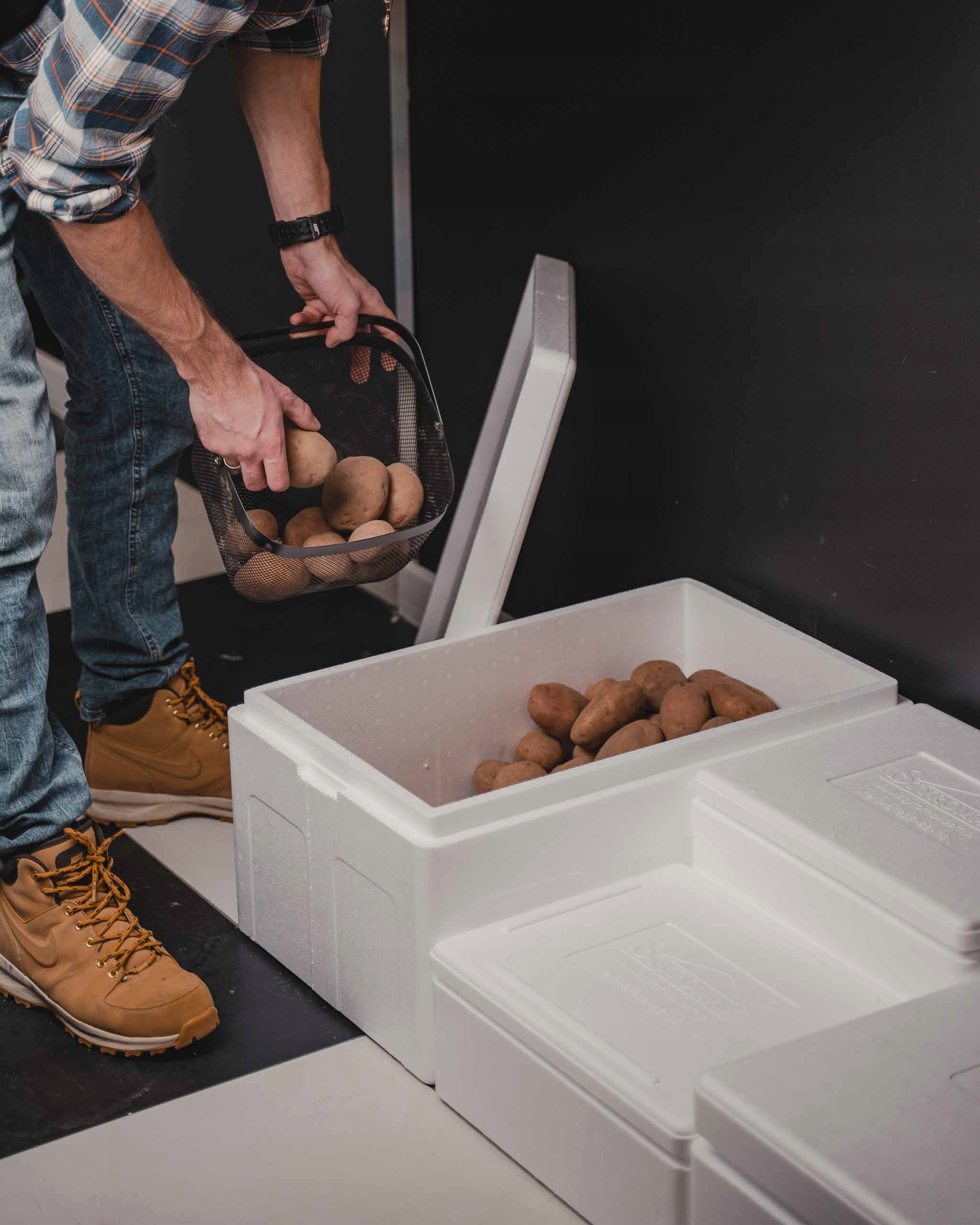 Pudełko 44,1L styropianowe LODÓWKA TERMO Materiał styropian