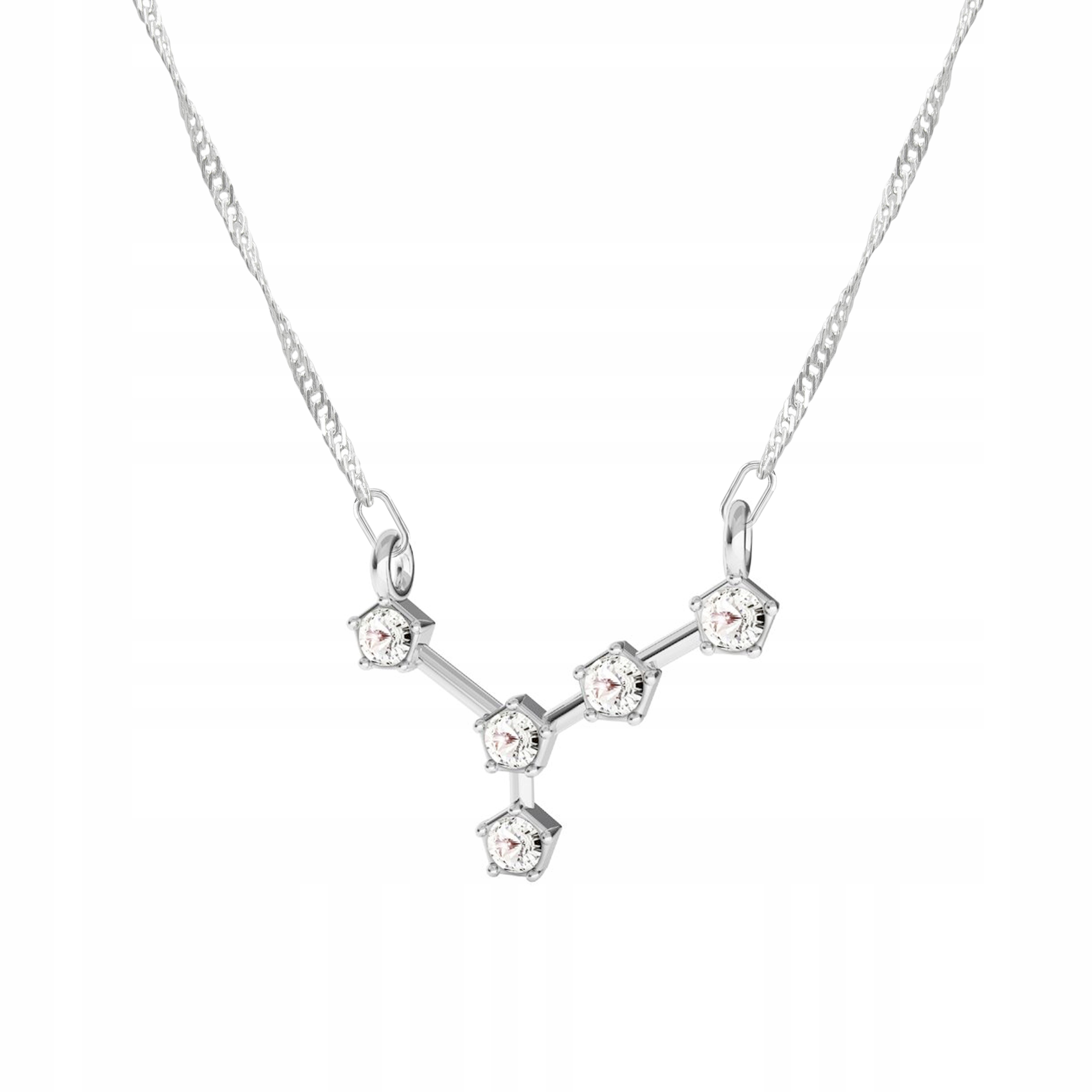 Stříbrný řetízek náhrdelník Znamení Zvěrokruhu Rak Ag 925