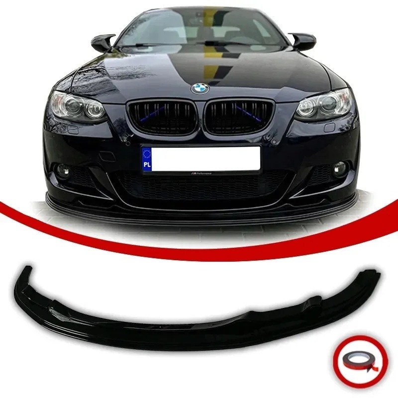 Bmw E92 E93 Přední Krytka Nárazníku Splitter 05-09 Pre LCI Černý Lesk