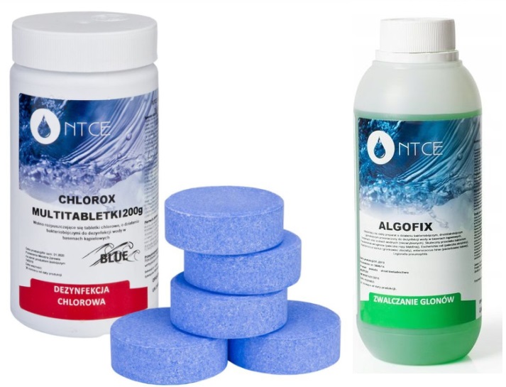 

Zestaw Tabletki Multi Blue 200g Antyglon Glony
