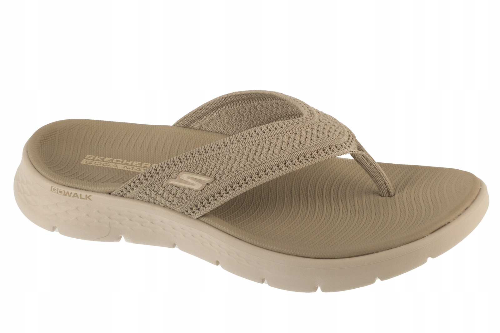 Skechers Go Walk Flex Sandal Holly (39) Dámské žabky Tkanina Béžová