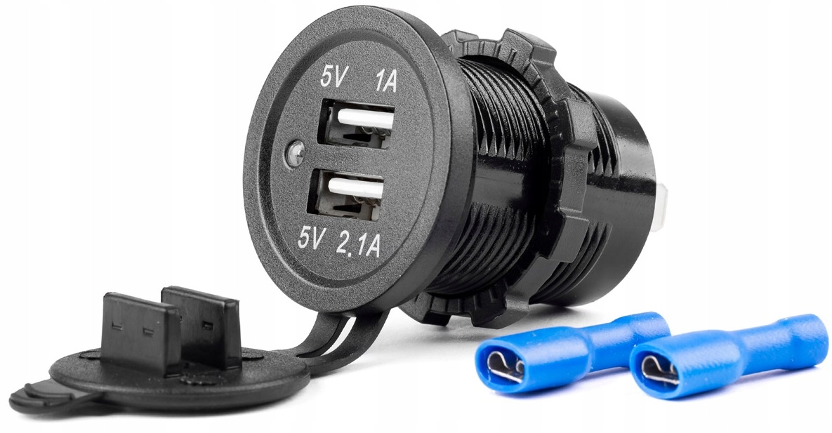 

Gniazdo Samochodowe Ładowarka 2x Usb 12V 24V