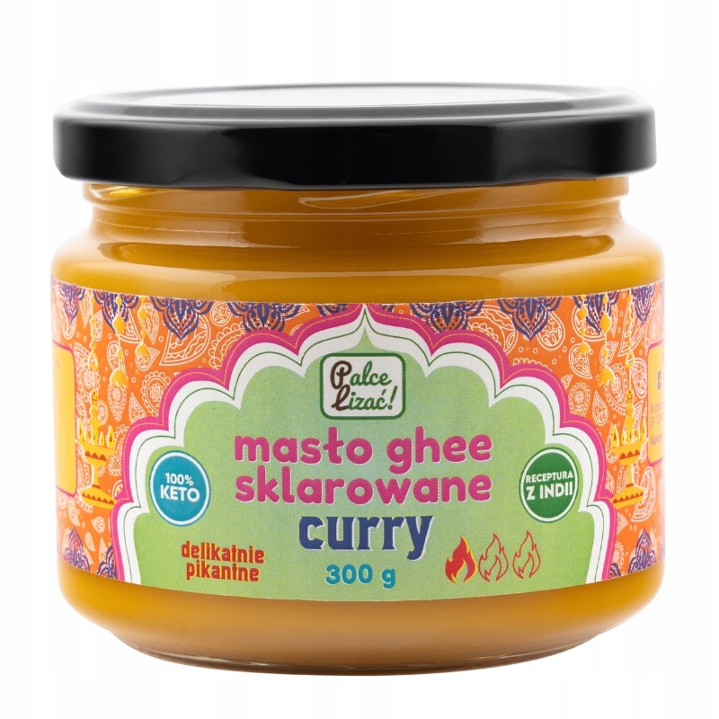 Levně Přepuštěné máslo Ghee Curry Light na smažení Palce Lizać 300 g