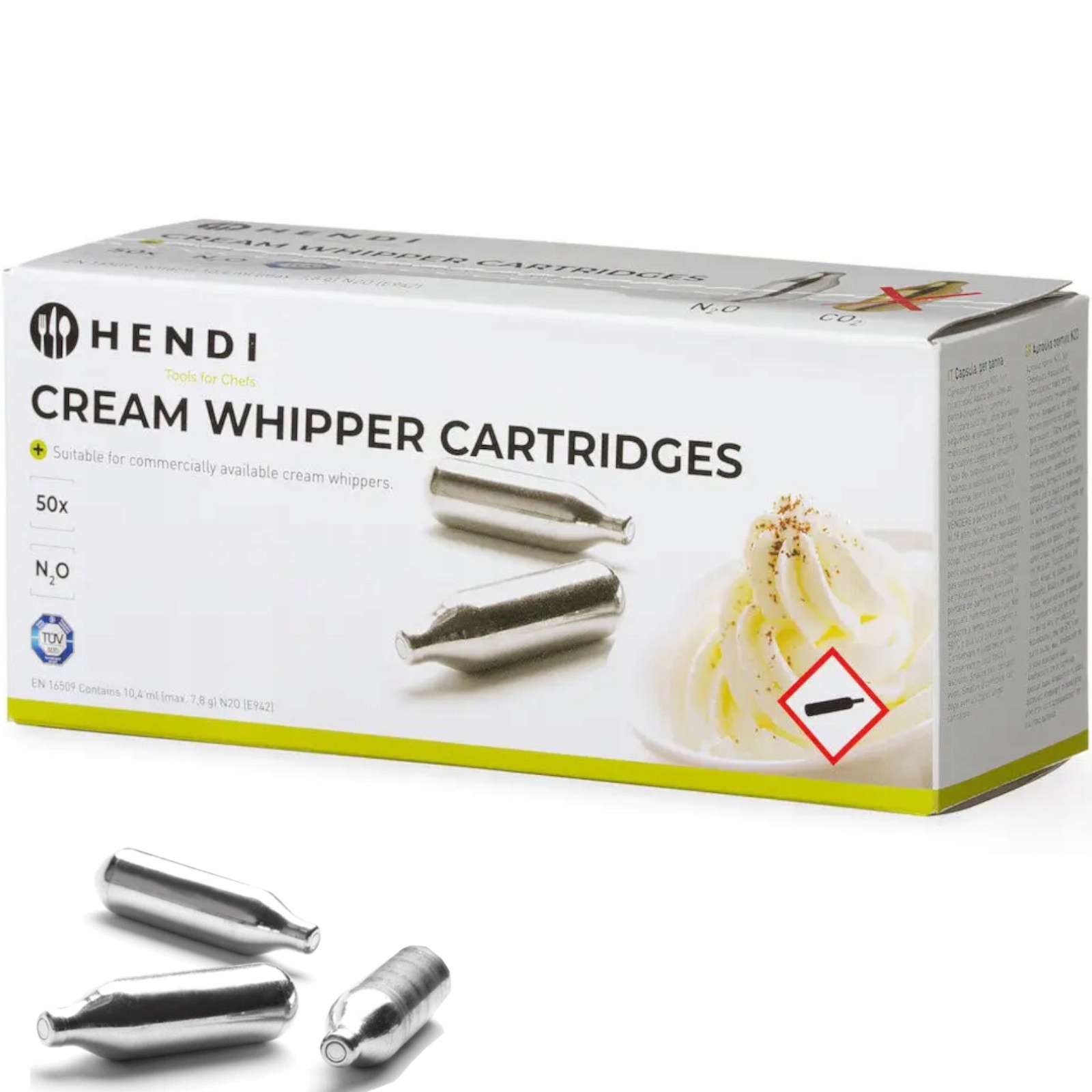 Plynové Bombičky N2O Do Sifonu Na Šlehačku 50 Ks Gastronomie Hendi