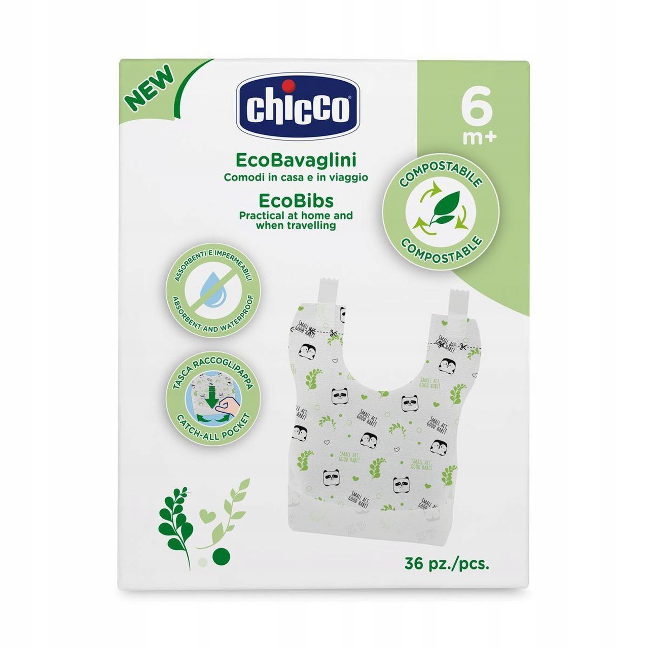 

Chicco śliniaki jednorazowe 36 szt. 6m+