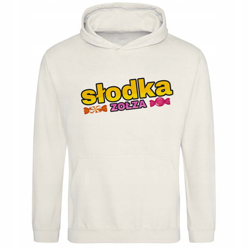 Mikina S Kapucí Milkshake Sladká Zolza Zábavný potisk pro kolegyni Vel S