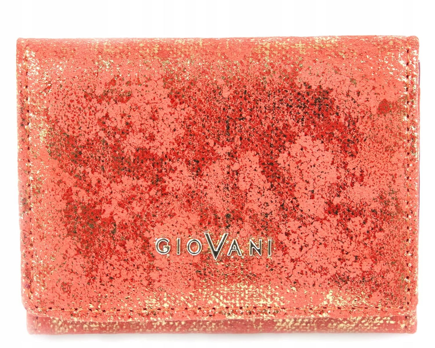 Kožená malá horizontální dámská peněženka Bianna Giovani Rfid Červená