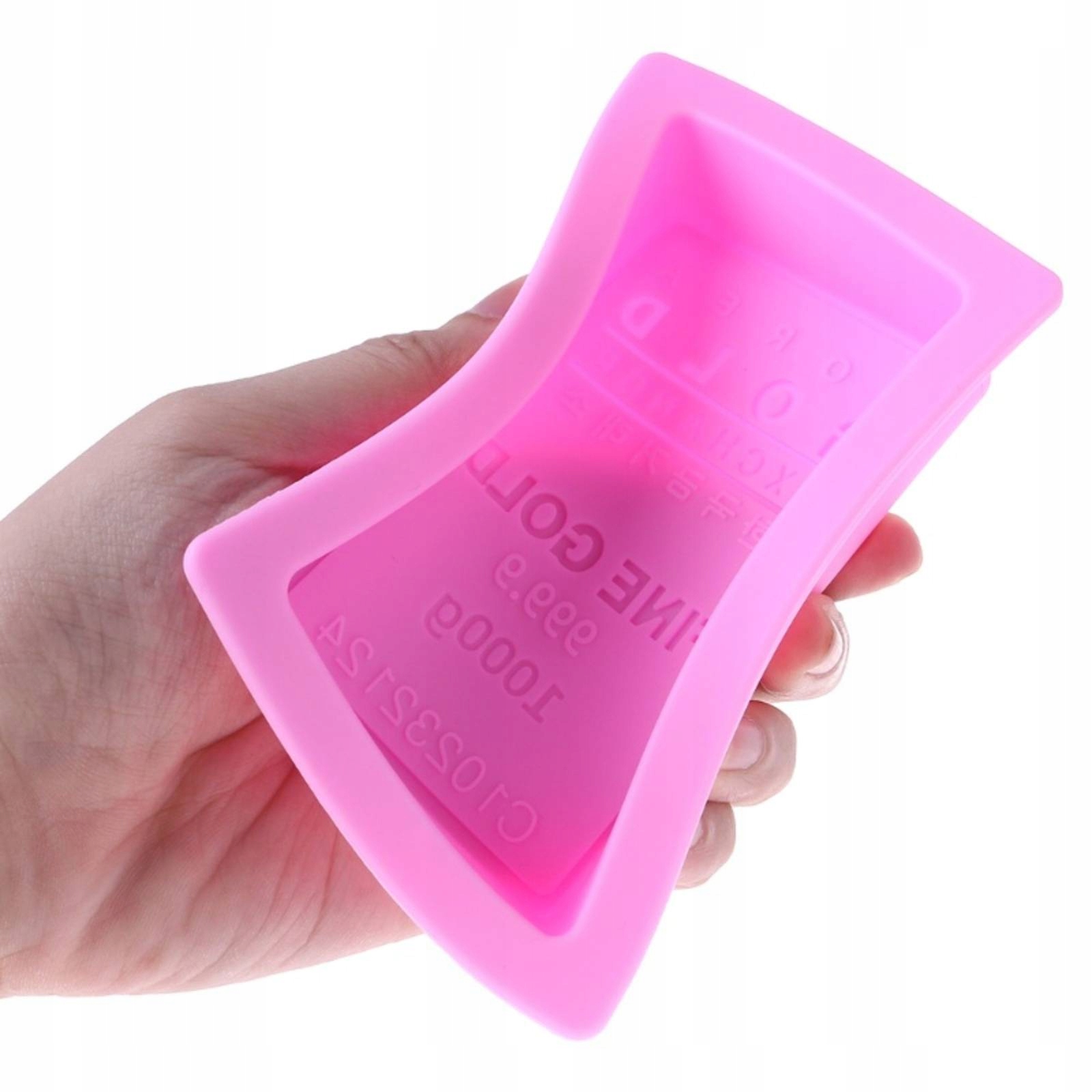 

Forma silikonowa do mydła mydełek sztabka złota