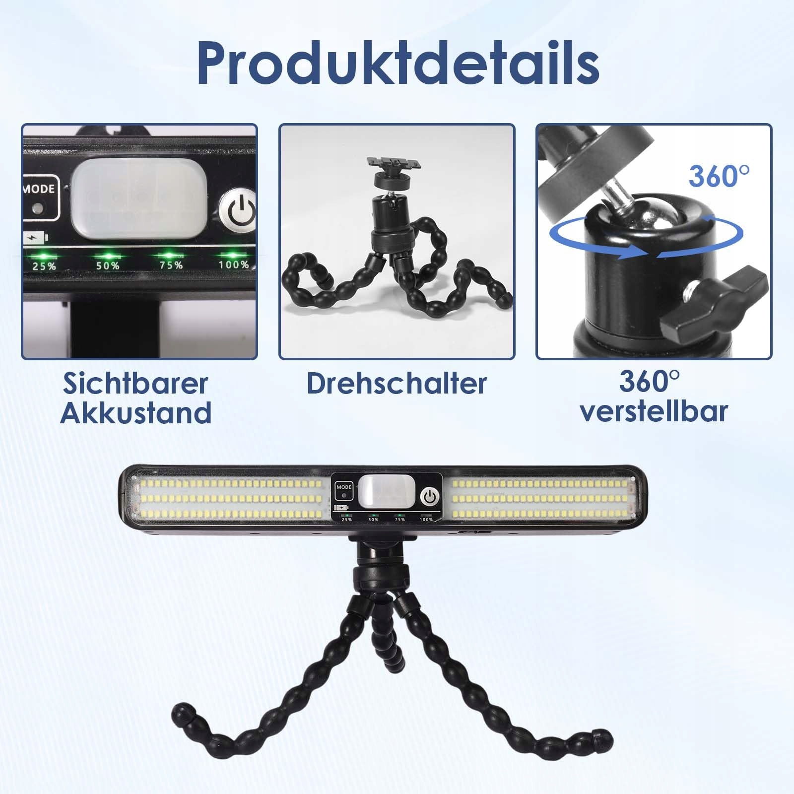 Lampa Solarna Z Czujnikiem Ruchu USB do Tarasu Ogrodu 700LM 2 Szt SHANNA — miniatura 6