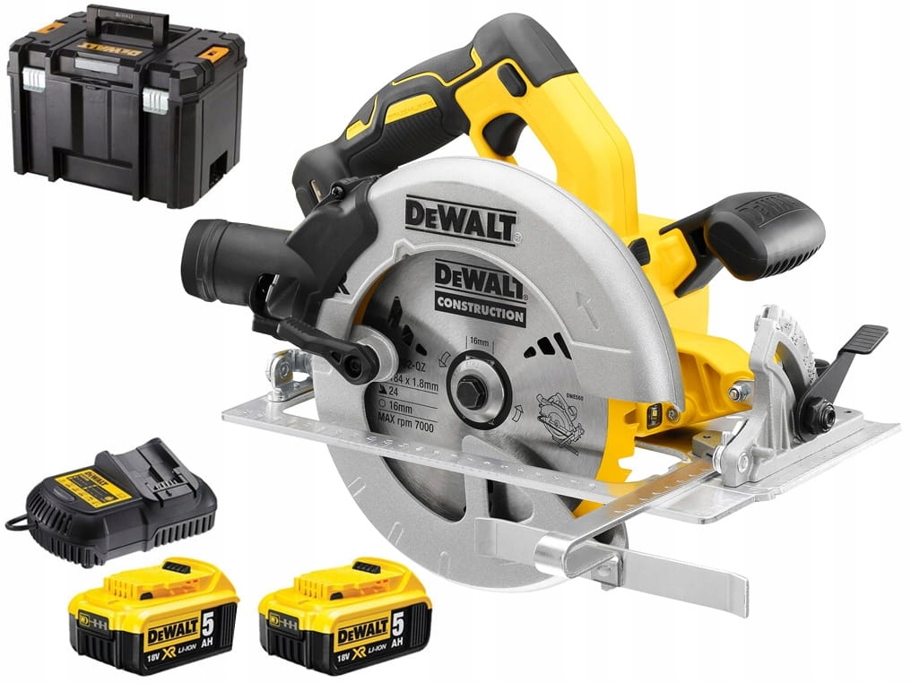 DCS570P2 Dewalt Pilarka tarczowa 18V Xr bezszczotkowa 184mm 2x5Ah TsTak
