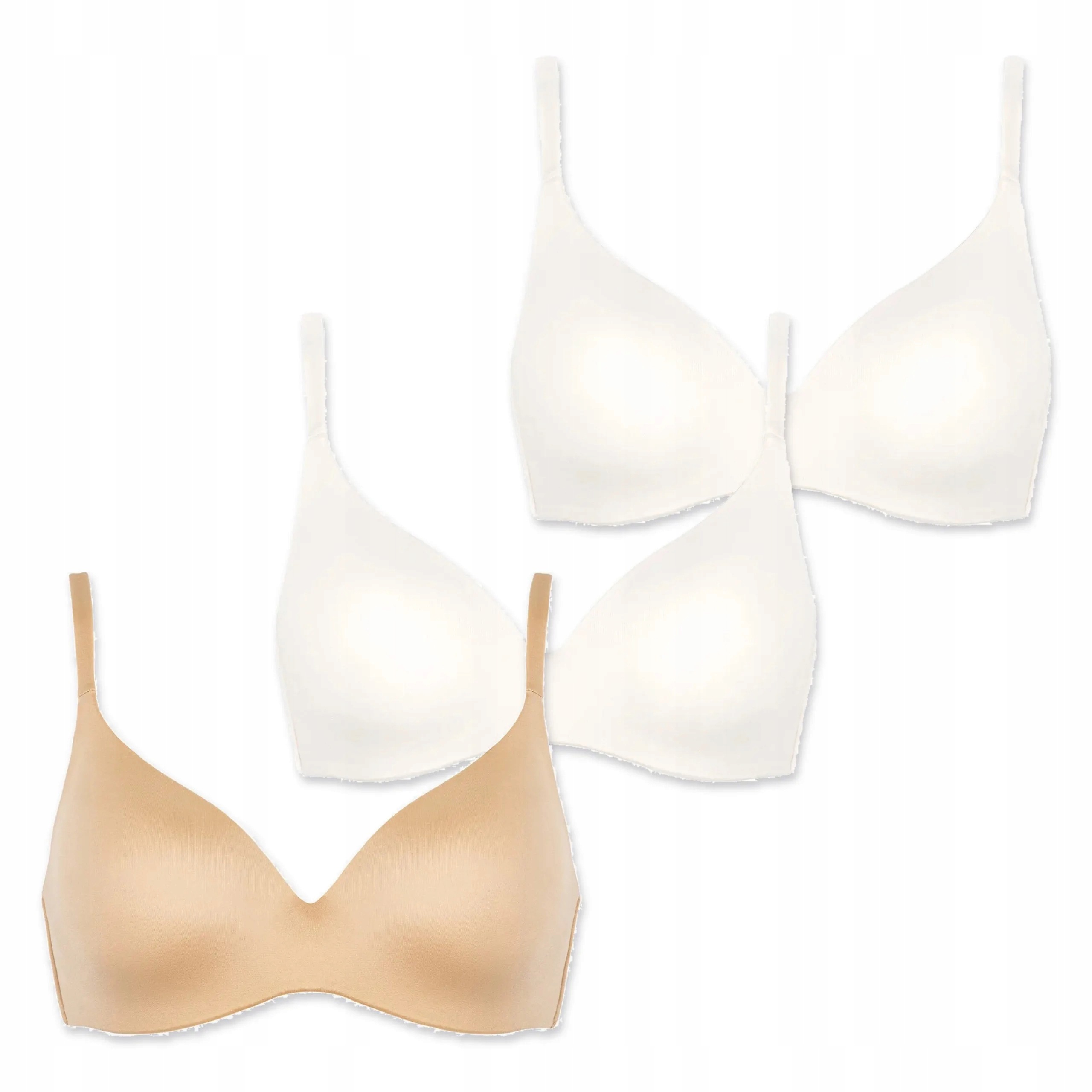 3x Vyztužená podprsenka z mikrovlákna Lormar One 2x talco golden 90C
