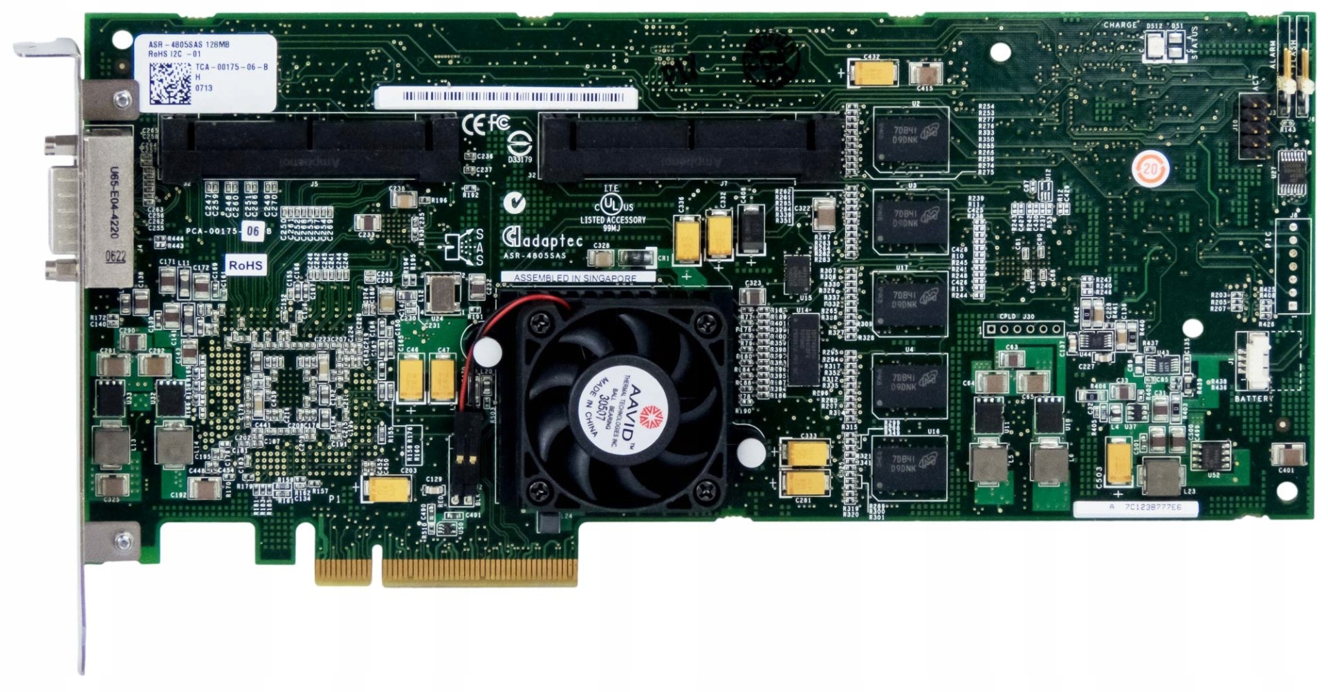 Adaptec ASR-4805SAS Sas/sata 3G 128MB Raid PCIe x8